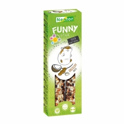 NESTOR FUNNY KOLBA PREMIUM PLUS DLA GRYZONI I KRÓLIKÓW - ORZECHY 115G / 2SZT.